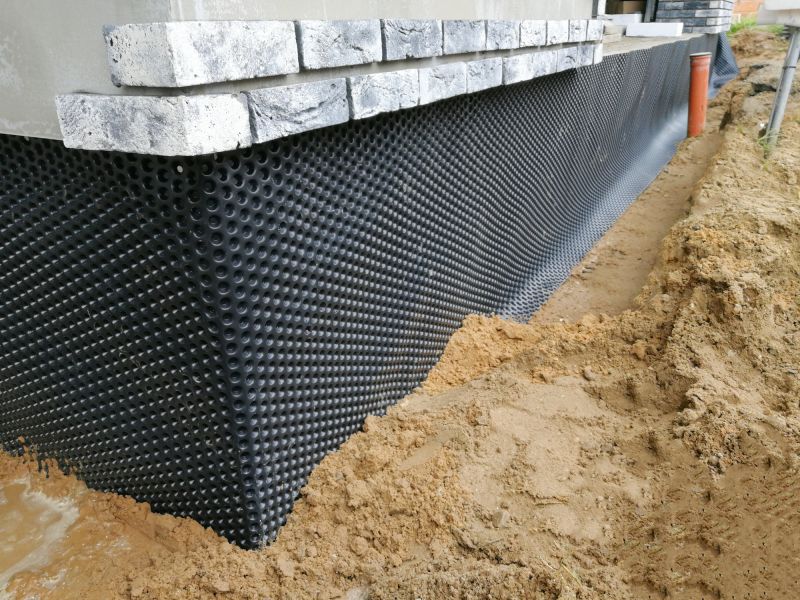 Waterproofing Application on Foundation